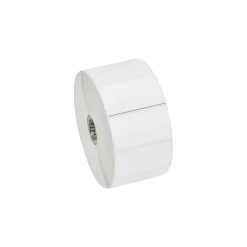 Labels|Zebra Z-Perform 2000D Permanent Adhesive Direct Thermal Label, 2 1/4" x 1 1/4", Bright White, 12 Rolls/Pack (10015781)
